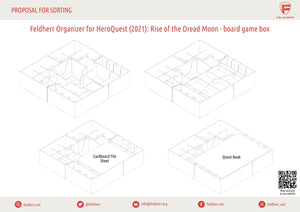 Feldherr Organizer Insert for HeroQuest (2021): Rise of the Dread Moon - board game box