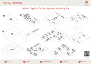Feldherr Organizer Insert for The Legends of Andor - Big Box