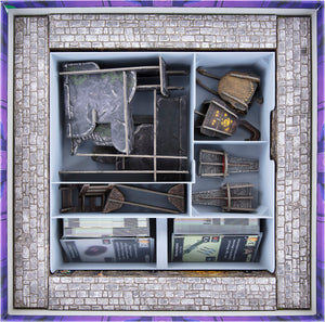 Feldherr espuma set + Premium Organizer Insert para Descent: Legends of the Dark - The Betrayer's War - caja del juego de mesa