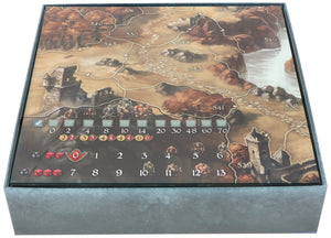 Feldherr Organizer Insert for Legends of Andor: The Distant Land / Die Legenden von Andor: Das ferne Land - Board Game Box