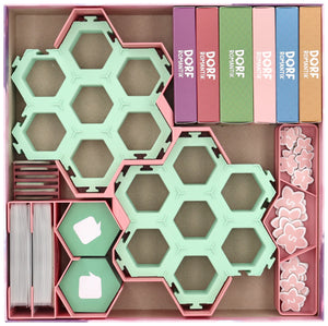 Feldherr Organizer Insert incl. tile holders for Dorfromantik: Sakura - board game box
