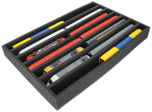 EU065A001 Feldherr foam insert for model railway - H0 scale - 7 compartments - for upright storage