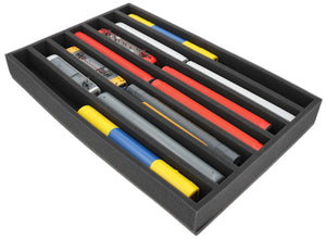 EU065A001 Feldherr foam insert for model railway - H0 scale - 7 compartments - for upright storage