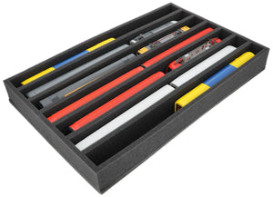 EU065A001 Feldherr foam insert for model railway - H0 scale - 7 compartments - for upright storage