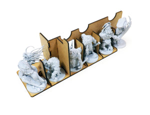 Boardgame Organizer Insert for Blood Rage and Mystics of Midgard, Gods of Asgard, 5 Players and all Kickstarter Exclusives