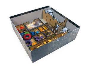 Boardgame Organizer Insert for Blood Rage and Mystics of Midgard, Gods of Asgard, 5 Players and all Kickstarter Exclusives