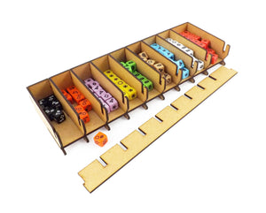 Boardgame Organizer Insert for Roll for the Galaxy and expansion Ambition