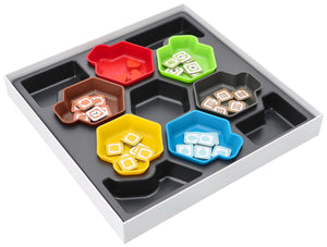 Feldherr SHELL Set for Dorfromantik - 6 token trays with storage box