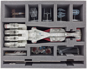 Transporter con 2 cajas de almacenamiento para Star Wars X-Wing Empire y Rebels