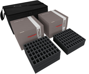 Transporter with 2 LBBG boxes for for the complete Zombicide Black Plague Kickstarter Knight Pledge