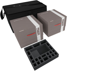Transporter with 2 LBBG boxes for for the complete Zombicide Black Plague Kickstarter Knight Pledge