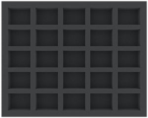 FS035A030 35 mm Full-Size foam tray for miniatures in scale 1:72 (20 mm) - 25 compartments