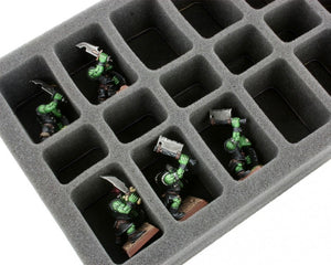 HS050BF01BO Bandeja de espuma de 50 mm - 18 compartimentos