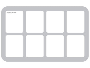 HS035BF02BO Bandeja de espuma con 8 compartimentos para Flames of War - bases medianas