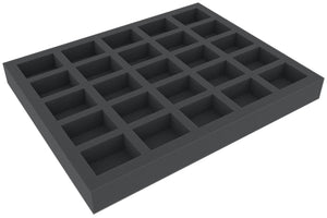 FS035A030 35 mm Full-Size foam tray for miniatures in scale 1:72 (20 mm) - 25 compartments